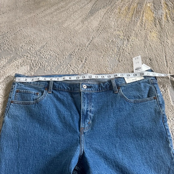 Abercrombie jeans 90s straight leg mid rise Size 35 / 20 new with tags - Picture 7 of 15